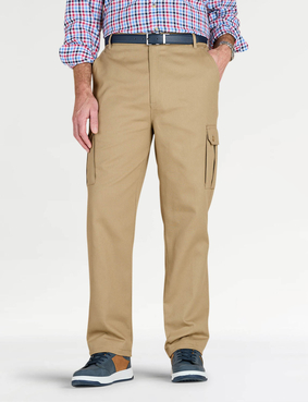 Pegasus Cotton Cargo Style Trouser Navy