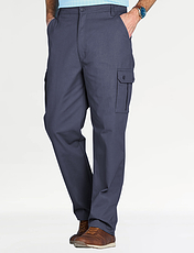 Pegasus Cotton Cargo Style Trouser Navy