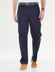 Stain and Water Resistant Cotton Trouser Navy