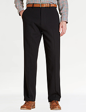 Pegasus Stretch Wool Touch Trouser With Hidden Stretch Grey