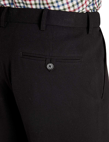 Pegasus Stretch Wool Touch Trouser With Hidden Stretch