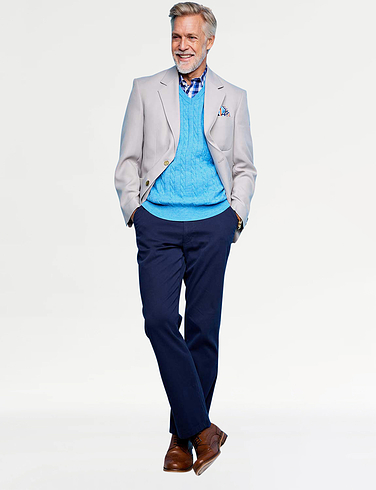 Pegasus Stretch Chino Trouser with FREE Belt