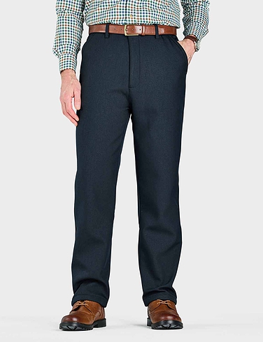 Pegasus Fleece Lined Formal Trouser With Stretch Waist