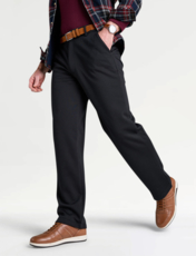 Pegasus Fleece Lined Stretch Trouser Black