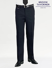 Brook Taverner Formal Suit Trouser Mars Black