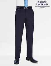 Brook Taverner Formal Suit Trouser Mars Black