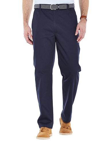 Stain and Water Resistant High Rise Trousers - Navy