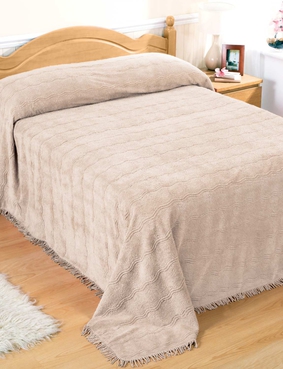 Classic Luxury Candlewick Bedspread Antique Green
