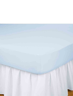 Cotton Jersey Fitted Sheets Blue