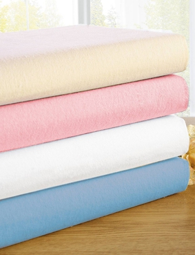 Belledorm Extra Deep Flannelette Fitted Sheets Blue