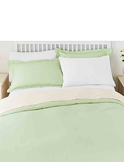 Belledorm Superfine 200 Count Percale Poly Cotton Flat Sheet Apple