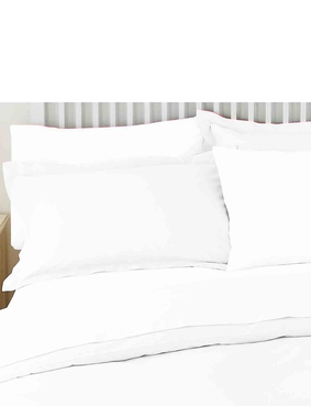 Belledorm Superfine 200 Count Percale Poly Cotton Housewife Pillowcases Blue