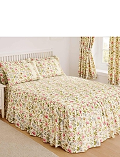 Cottage Garden Quilted Bedspread by Vantona Multi