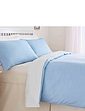 Easy Care Poly Cotton Sheets And Pillowcases Blue