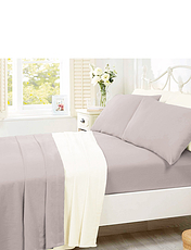 Supersoft Plain Dyed Flat Sheet Bedlinen by Belledorm Blue