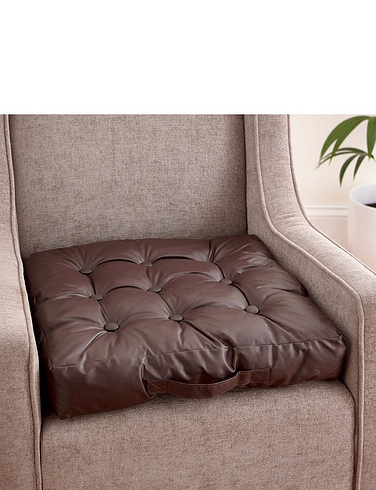 Faux Leather Booster Cushion Chums, How To Clean Faux Leather Sofa Uk