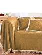 Damask Furniture Three Seater Throw Cream