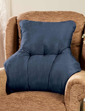 Faux Suede Back Support Coffee