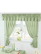 Country Gingham Kitchen Curtains Green