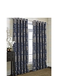 Elanie Heavyweight Jacquard Eyelet Curtains Grey