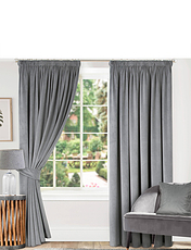 Thermal Lined Velour Curtains Gold