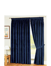 Thermal Lined Velour Curtains Gold