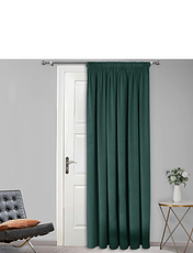 Lined Velour Door Curtains Gold