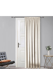 Lined Velour Door Curtains Gold