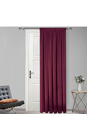 Lined Velour Door Curtains Gold