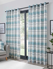 Balmoral Lined Curtains Duck Egg Blue