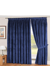 Lined Velour Curtains Gold