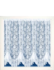 Kew Flounce Curtain White