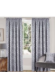 Classic Jacquard Lined Curtains Gold