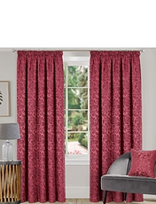 Classic Jacquard Lined Curtains Gold