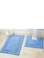 Luxury Weight Bath and Pedestal Rugs Cinnamon