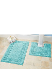 Luxury Weight Bath and Pedestal Rugs Cinnamon