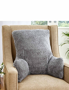 Teddy Fleece Support Cushion - Grey