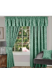 Lana Lined  Jacquard Curtains Wine