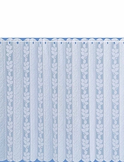 Maple Leaf Lace Folding Blind White