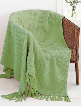 Honeycomb Cotton Throw Blush Pink