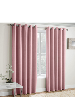 Vogue Blackout Thermal Lined Curtains Blush Pink