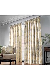 Fiji Lined Heavyweight Jacquard Curtains Silver