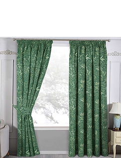 Darcy Lined Curtains Green