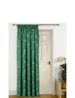 Darcy Lined Door Curtain Green