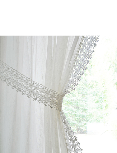 Windsor Macrame Voile Panel With Tie Back