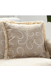 Scroll Cushion Covers Beige