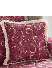 Scroll Cushion Covers Beige