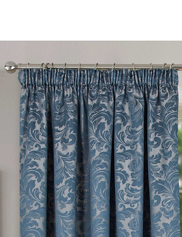 Buckingham Lined Jacquard Curtains