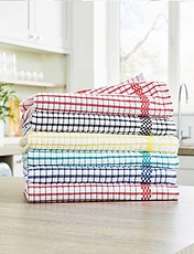 Superdry Check Tea Towels Pack of 6 Multi