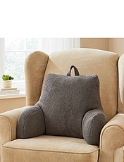 Teddy Fleece Support Cushion Grey